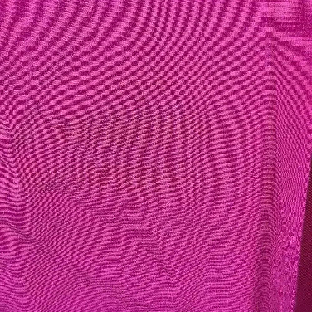 Vintage 90s Liz Claiborne Night Silk Maxi Dress Fuchsia Pink Size 8 Criss Cross